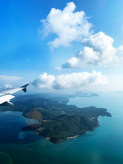 aerial view from plane