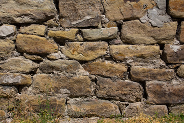 Wall bricks horizontal texture.