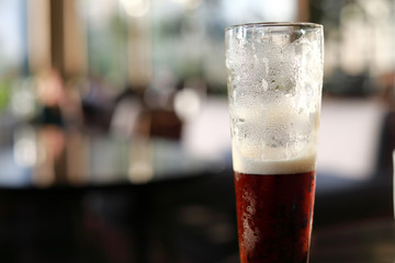 Mug of Dark Abbey Beer