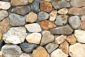 Many size of rock composite to stone wall background