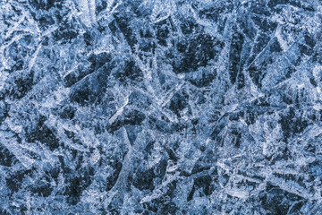 Patterns on the ice of lake Baikal. Irkutsk region, Eastern Siberia, Russia