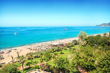 Пляжный отдых beach vacation  in Alanya in Turkey