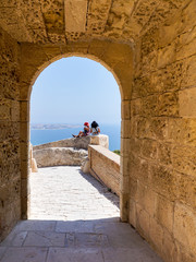 Santa Barbara Castle in Alicante, Spain - obrazy, fototapety, plakaty