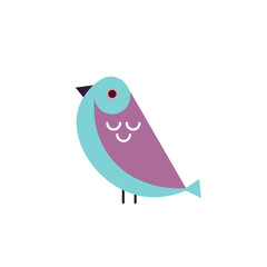 Birding, bird watching, eco tourism concept. Birds on white background. Vector illustration in flat cartoon design