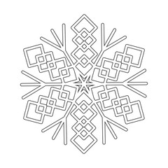 Snowflake icon. snow icon vector. Symbol of winter, frozen
