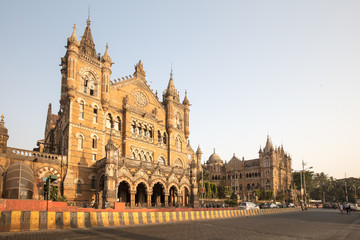 Fototapeta na wymiar Chhatrapati Shivaji Terminus Railway Station