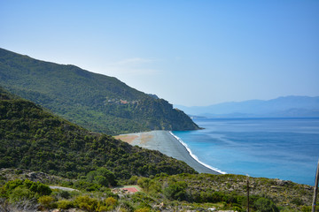 Fototapeta na wymiar Spiaggia di Nonza, Cap Corse, Corsica