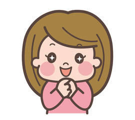 女性　キラキラ