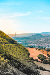 Landscape sun kiss, Millau, France