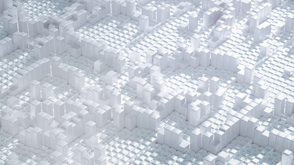 Abstract technology background. 3d illustration, 3d rendering.