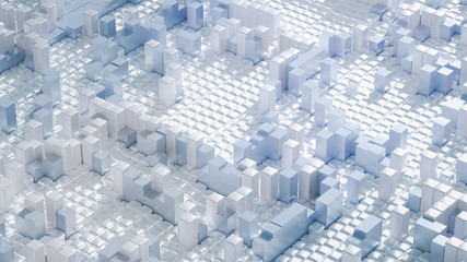 Fototapeta premium Abstract technology background. 3d illustration, 3d rendering.