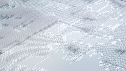 Abstract technology background. 3d illustration, 3d rendering.