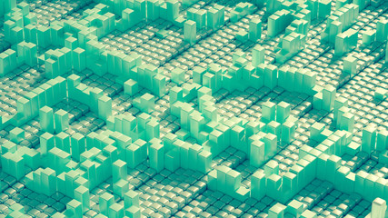 Abstract technology background. 3d illustration, 3d rendering.