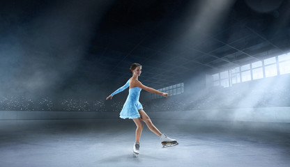 Fototapeta na wymiar Figure skating.