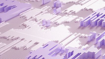 Abstract technology background. 3d illustration, 3d rendering.