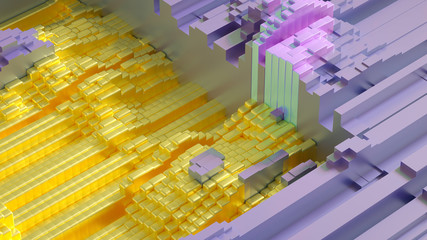 Obraz premium Abstract technology background. 3d illustration, 3d rendering.