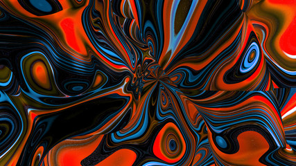 Bright, juicy abstraction background. 3d illustration, 3d rendering.