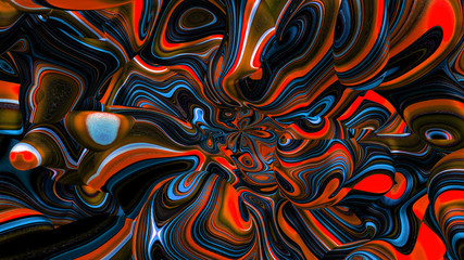 Bright, juicy abstraction background. 3d illustration, 3d rendering.