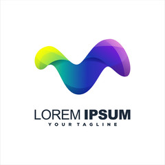 awesome abstract gradient logo design