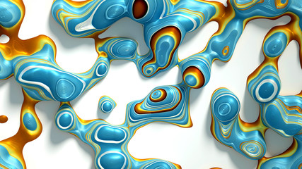 Bright, juicy abstraction background. 3d illustration, 3d rendering.