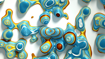 Bright, juicy abstraction background. 3d illustration, 3d rendering.