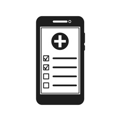 Online Medical Service Icon. Flat style vector EPS.