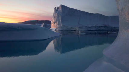 Naklejka premium Nature ice sea icebergs