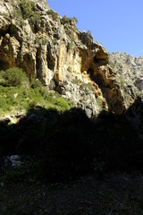 Die Felsenschlucht Torrent de Pareis bei Sa Calobra in der Serra de Tramuntana,  Mallorca, Balearen, Spanien