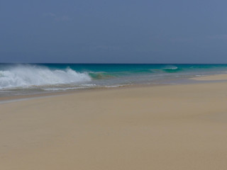 Fototapeta na wymiar plage de rêve au Cap Vert