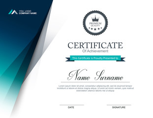 certificate of appreciation design template - obrazy, fototapety, plakaty