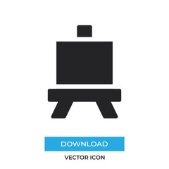 Obraz premium Art board vector icon, simple sign for web site and mobile app.