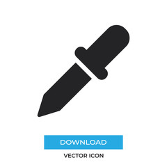 Eyedropper vector icon, simple sign for web site and mobile app.