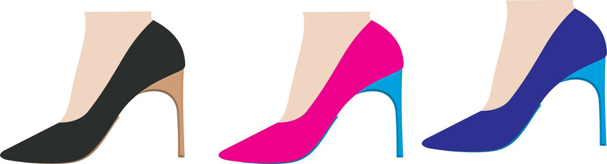 female legs in shoes