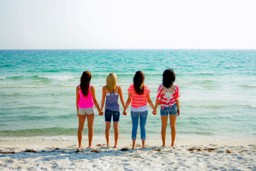 friends on the beach