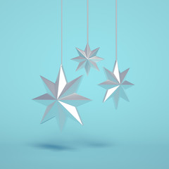 Obraz premium Holiday, christmas, gift, christmas tree background. 3d illustration, 3d rendering.