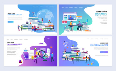 Online education web page design