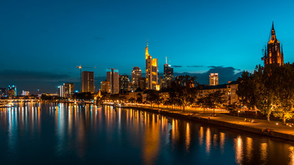 Fototapeta na wymiar Frankfurt Skyline
