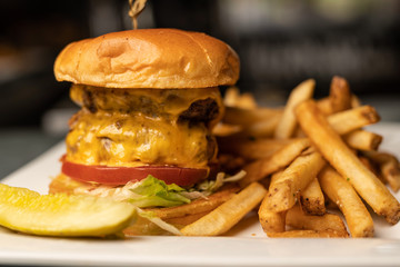 Delicious food at a restaurant