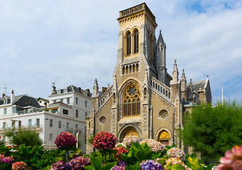 Eglise Sainte-Eugenie, Biarritz - obrazy, fototapety, plakaty