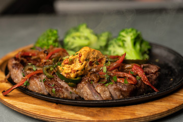 Delicious food at a restaurant