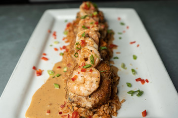 Delicious food at a restaurant