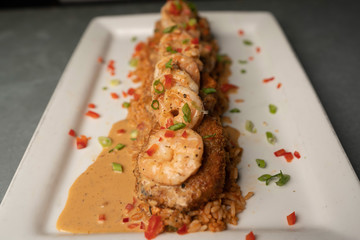 Delicious food at a restaurant