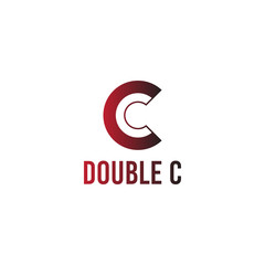 vector illustration initial double letter c icon logo modern design