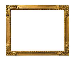 old ornamental carved picture frame cutout
