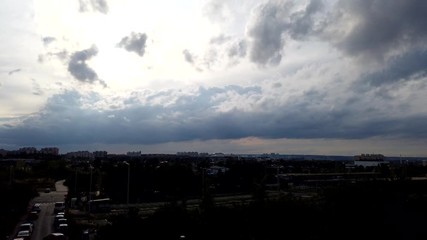 Prague Cityscape, timelapse of Prague city in summer.