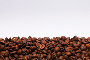 coffee beans on white background