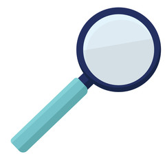 Plastic metal magnifying glass