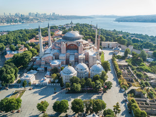 Hagia Sophia, Istanbul. Aerial view