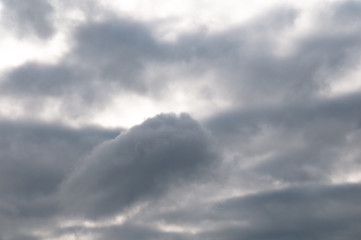 Fototapeta premium gloomy clouds with a gleam of the sun