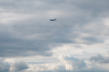 airplane in the sky